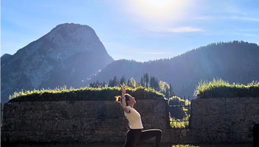 Yoga auf der Festung